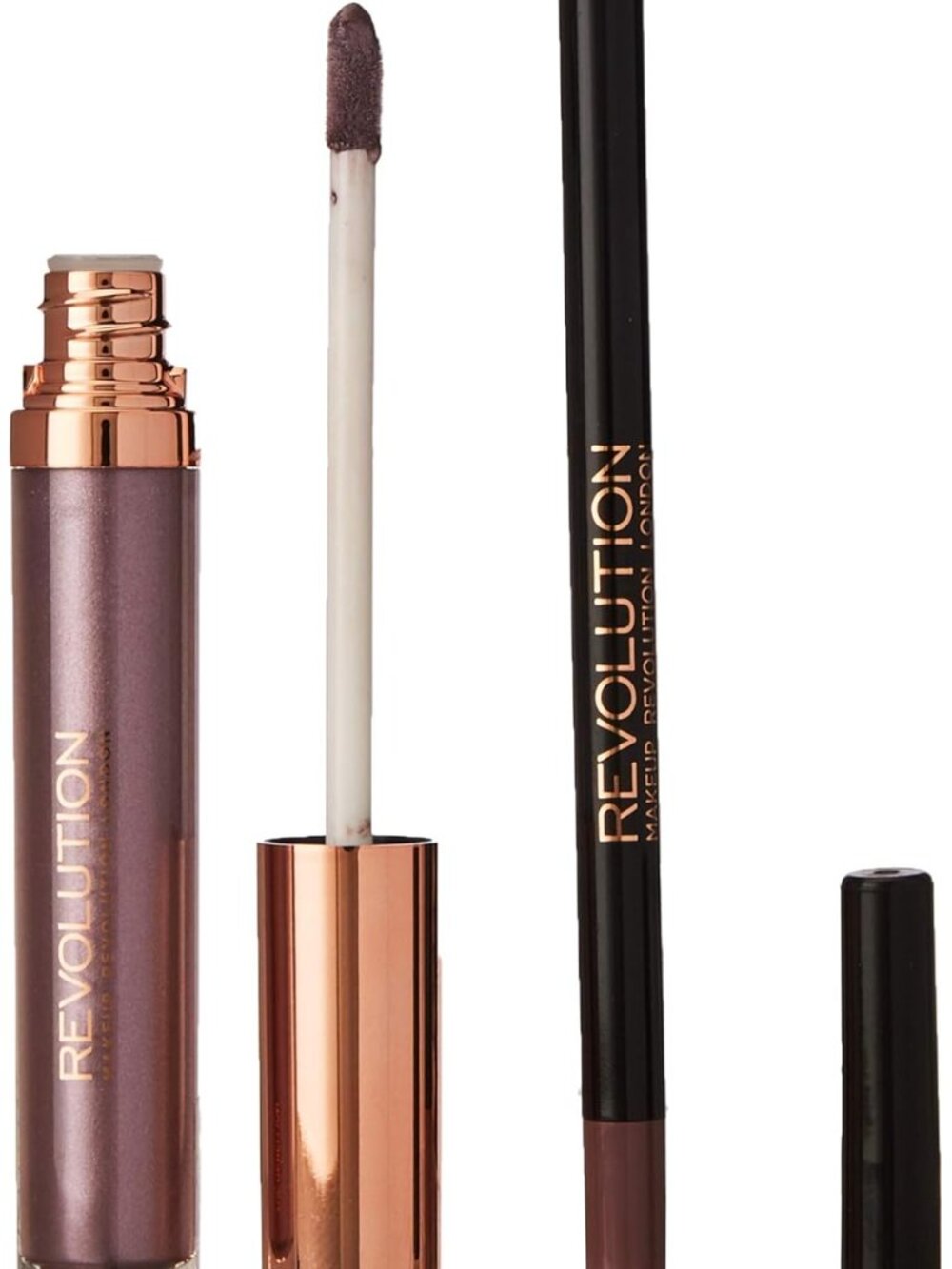 Makeup Revolution Make Up Retro Luxe Metallic Lip Kit , The Rebellion, 5.5ml